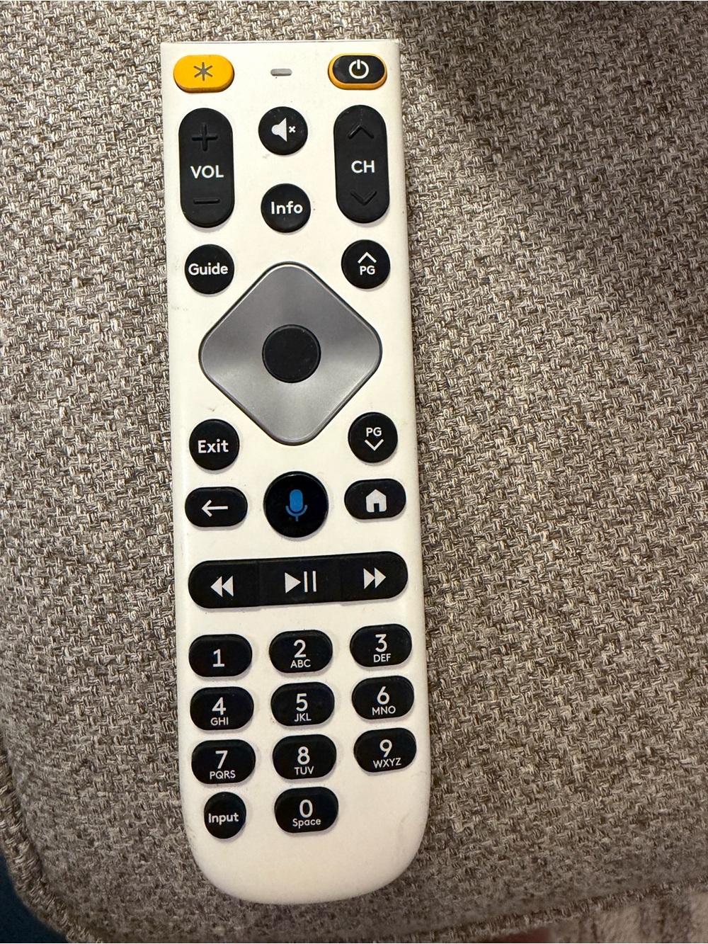 Xfinity Comcast XRA Large Button Voice Remote Control White